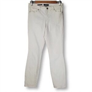 Nine West Gramercy Skinny Ankle Jeans White Size 6